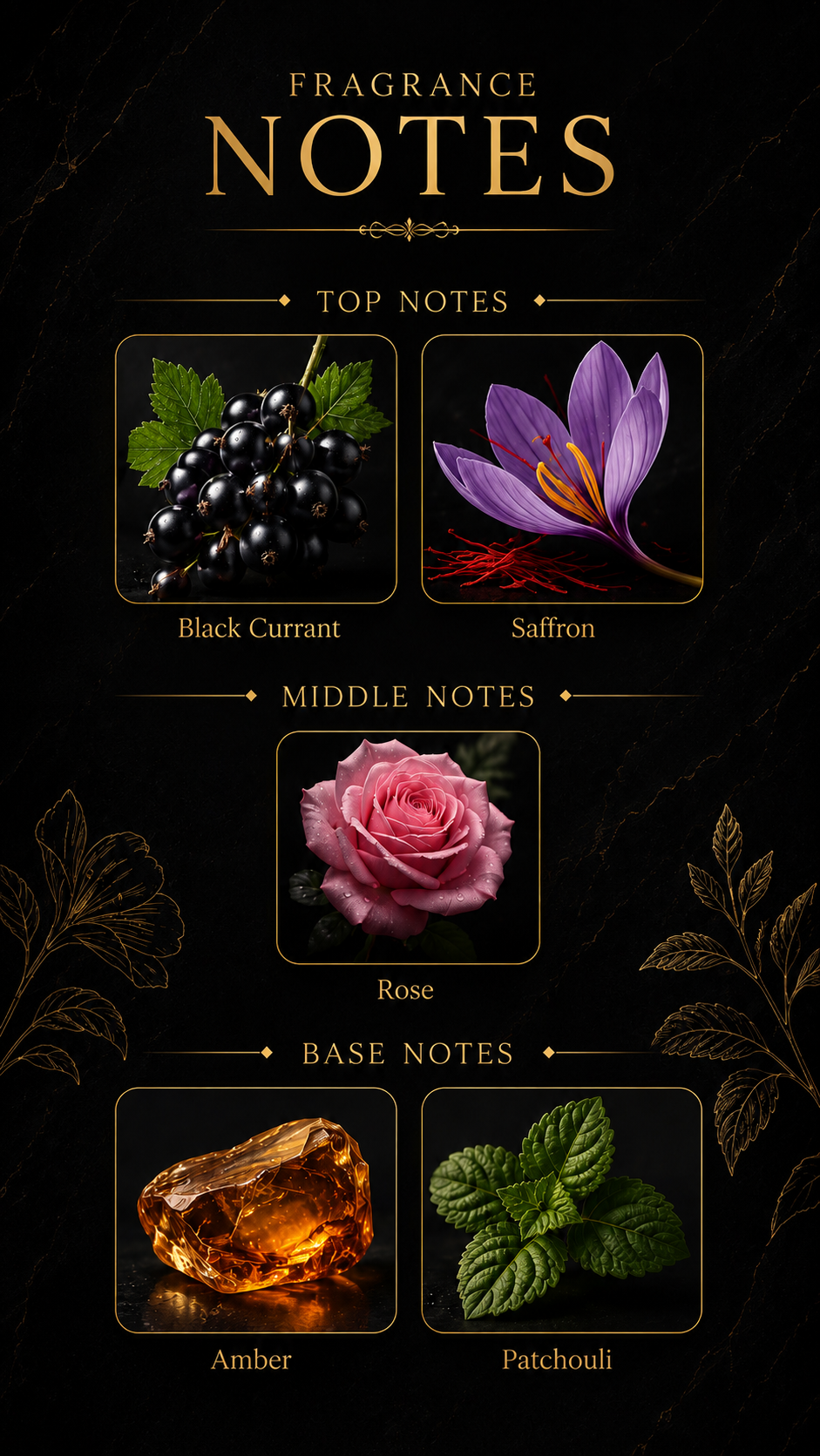 Oreon Extrait de Parfum | Saffron & Black Currant