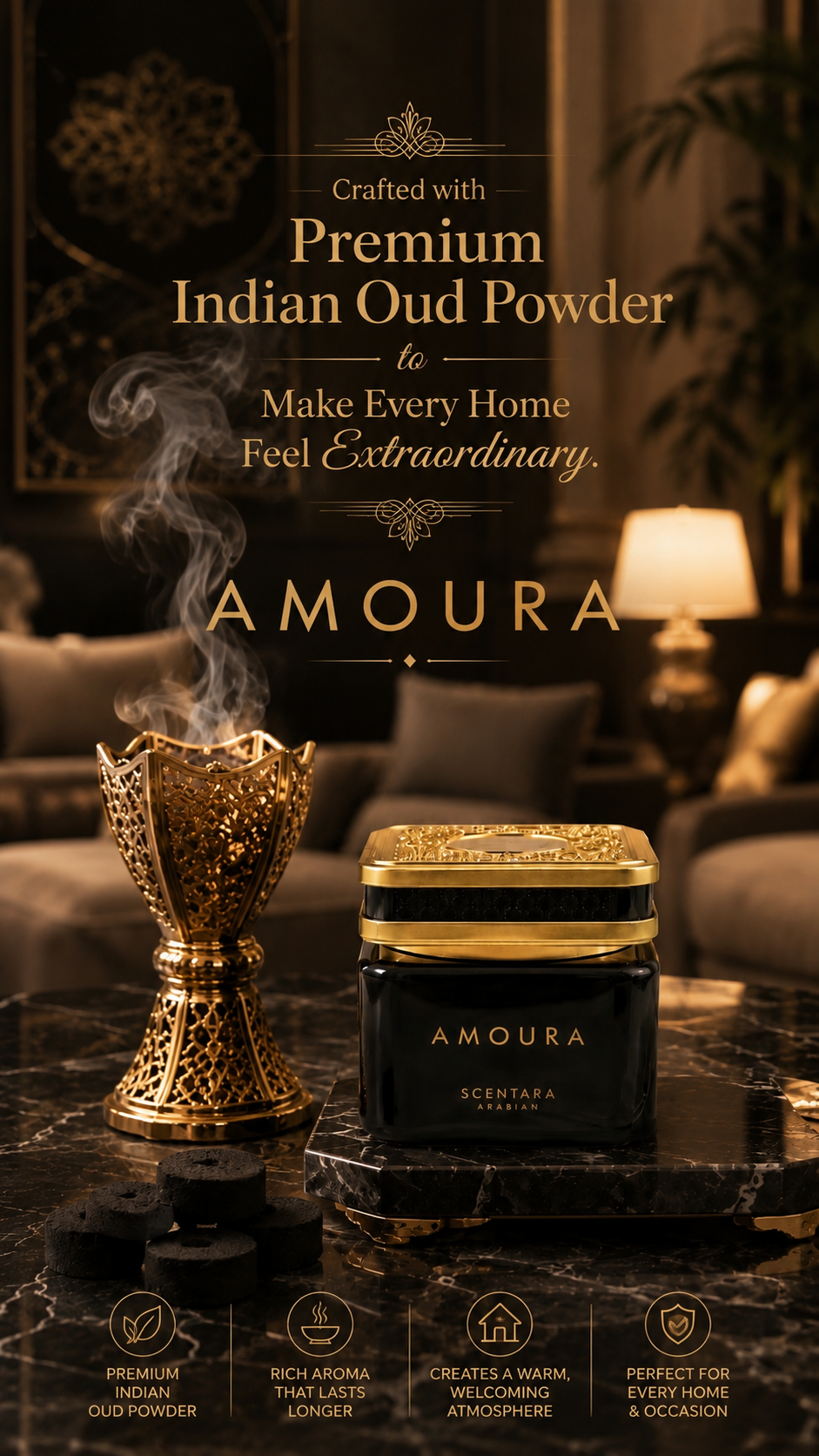 Amoura Dukhoon | Premium Arabian Oud Incense